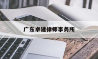 广东卓建律师事务所(广东卓建律师事务所主任)